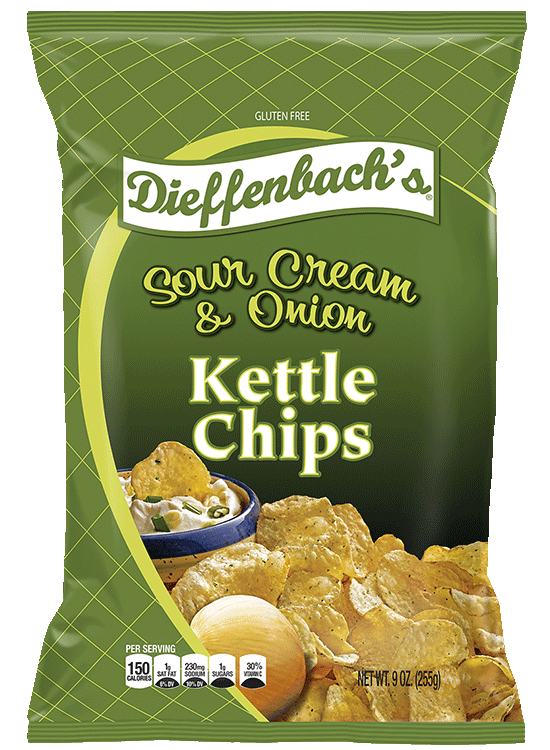 Dieffenbach's® Sour Cream & Onion Kettle Chips Dieffenbach's Potato Chips
