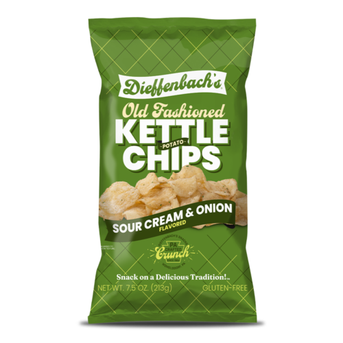 Dieffenbach's Sour Cream & Onion Kettle Chips
