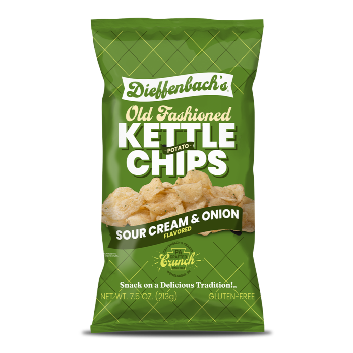 Dieffenbach's Sour Cream & Onion Kettle Chips