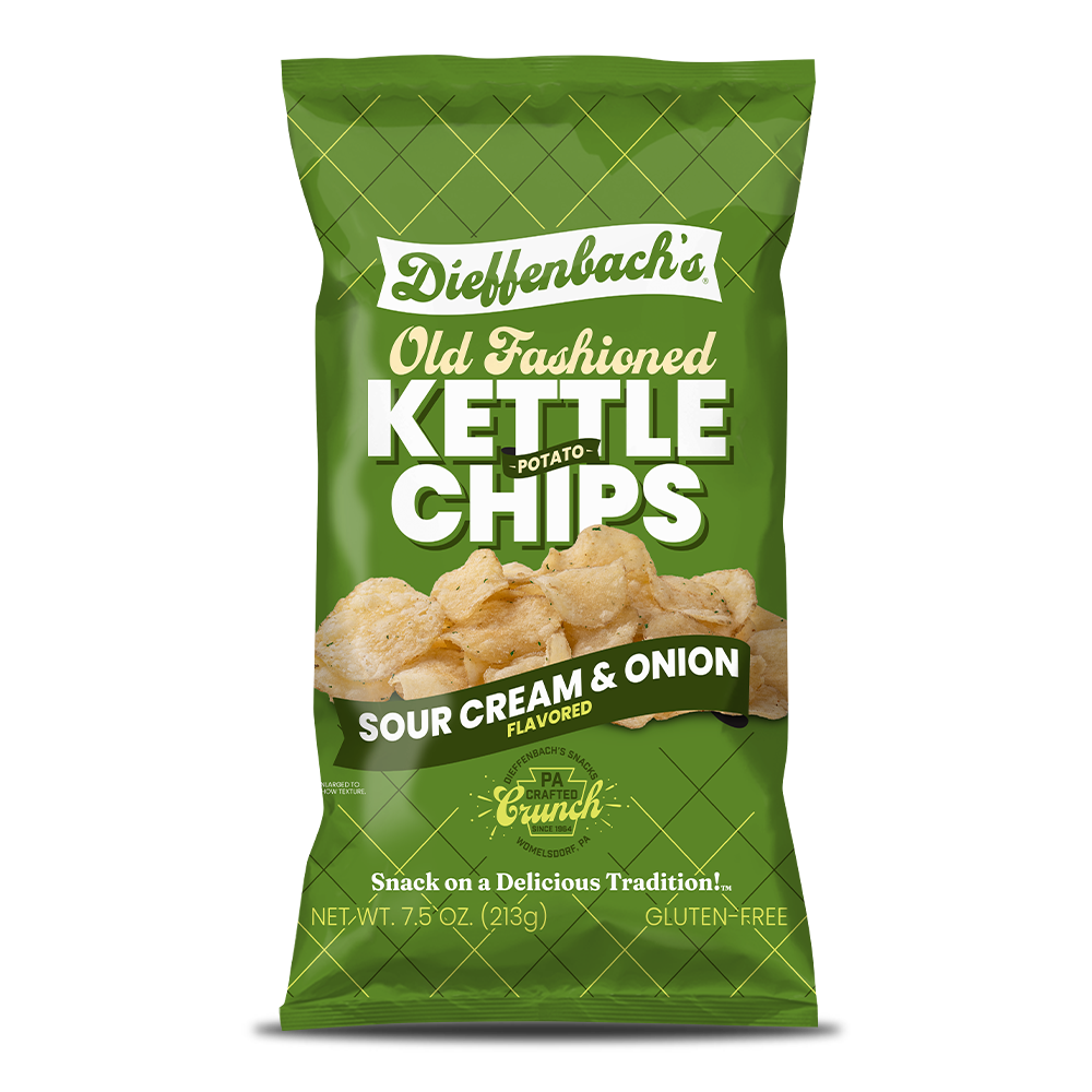 Dieffenbach's Sour Cream & Onion Kettle Chips