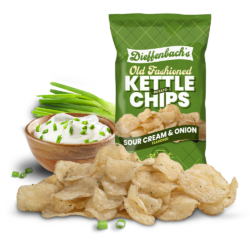 Dieffenbach's Sour Cream & Onion Kettle Chips