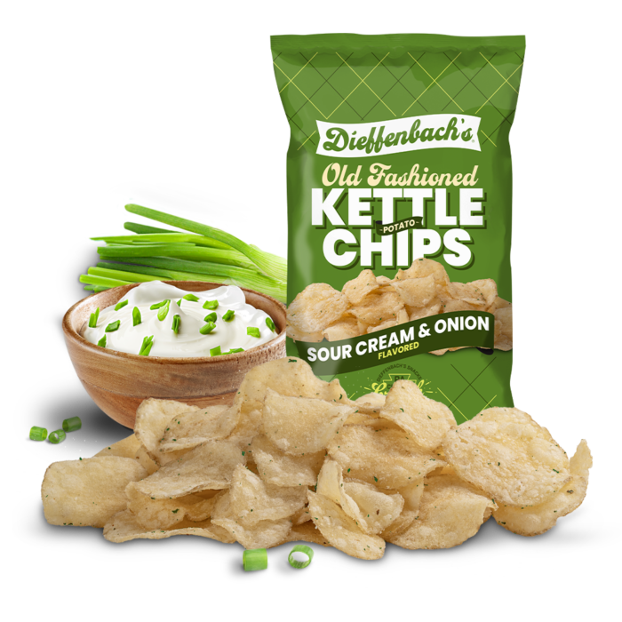 Dieffenbach's Sour Cream & Onion Kettle Chips