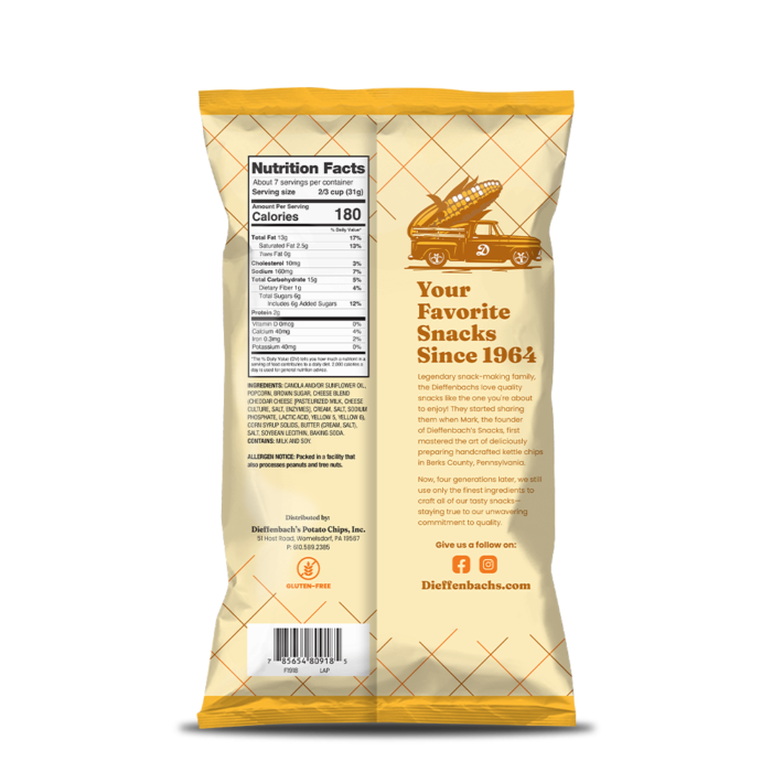 Dieffenbach's Cheddar & Caramel Pop Corn Mix