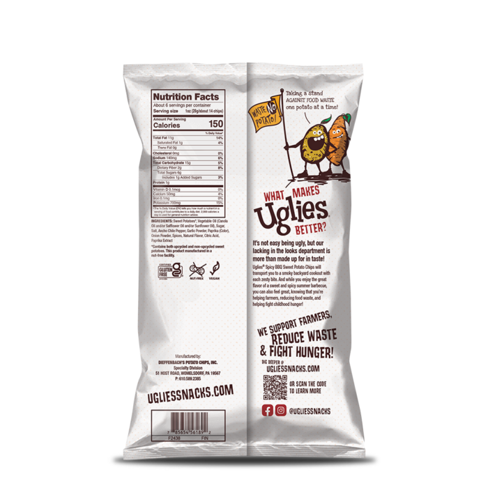 Uglies Spicy BBQ Sweet Potato Chips